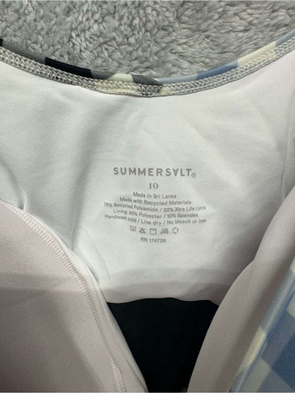 Summersalt Gingham Wrap Tie Swimsuit - Picture 10 of 11